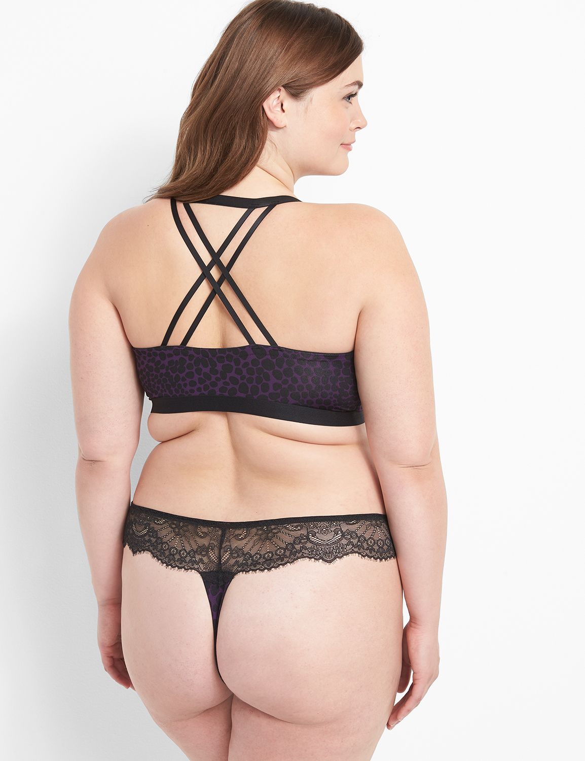 Printed Lace Thong 1123401 Product Image 1