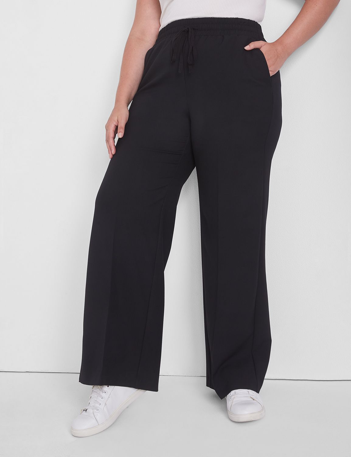 Perfect Drape High-Rise Pull-On Wide Leg Pant