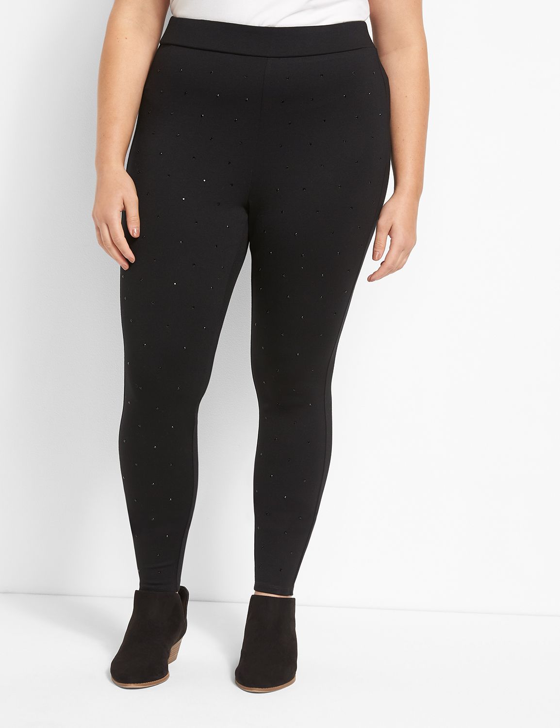 Pull-On High-Rise Ponte Legging