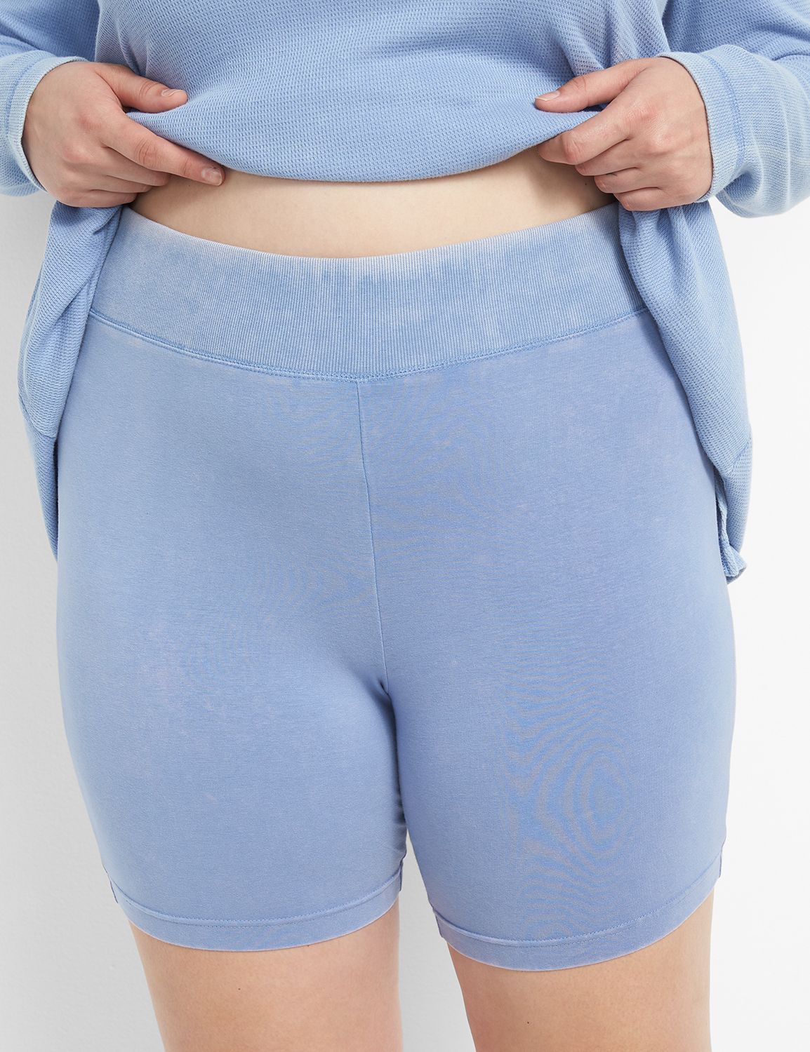 Acid Wash Thermal Bike Short PJ Set Product Image 3