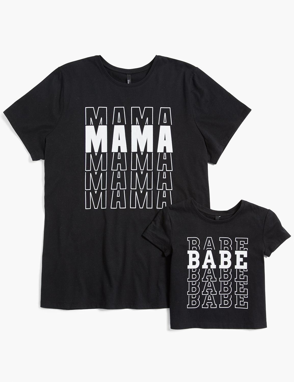 SS Crew Neck Straight Hem Tee Graphic: Repeat Babe 1124542:Ascena Black:2T Product Image 2
