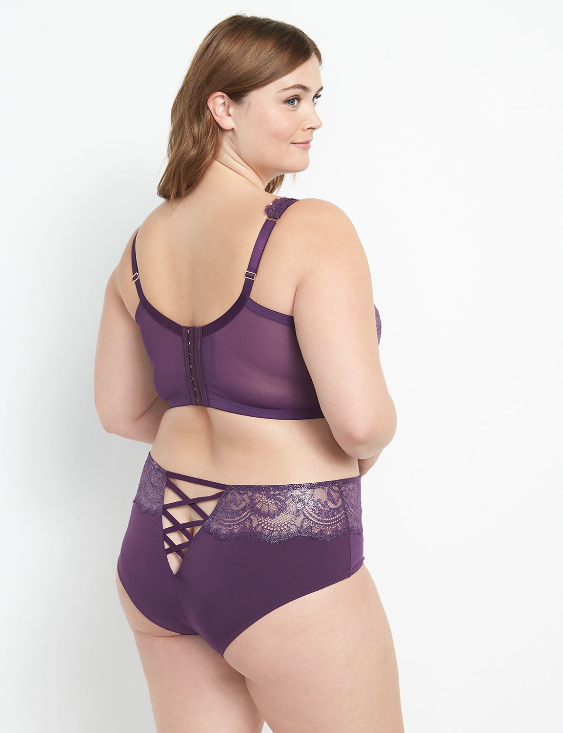 Longline Lightly Lined French Balconette Bra Product Image 2