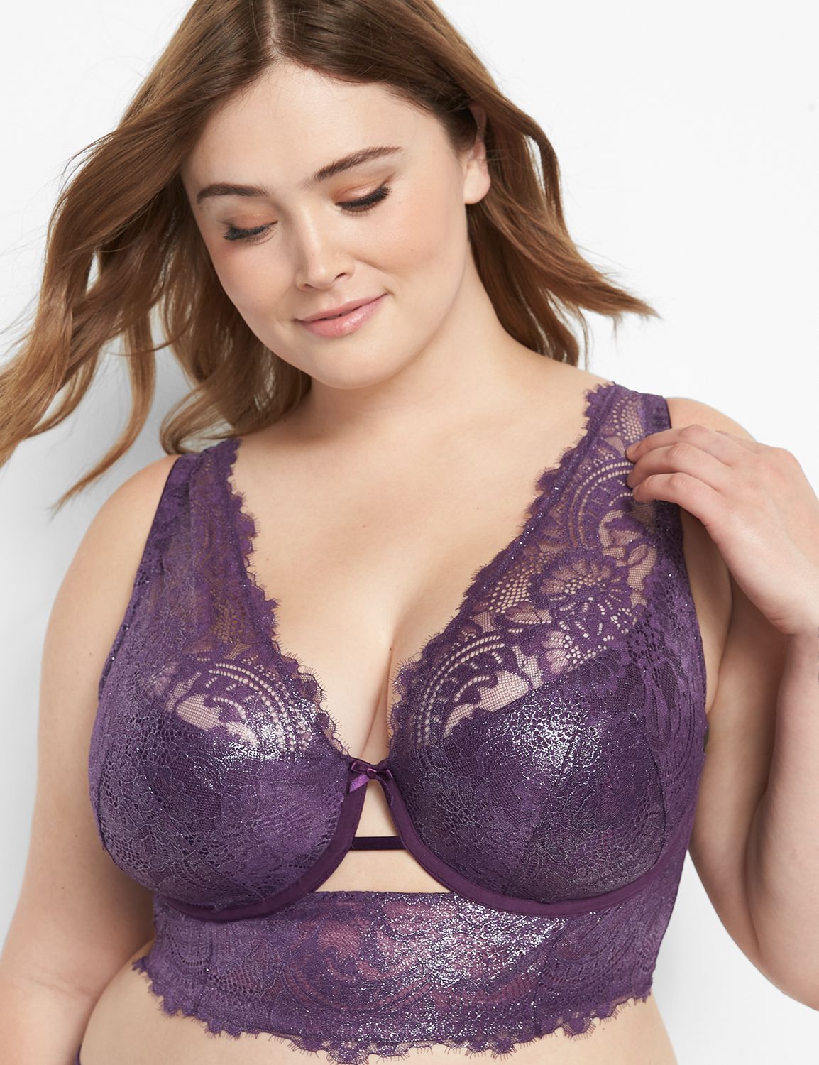 Longline Lightly Lined French Balconette Bra Product Image 4