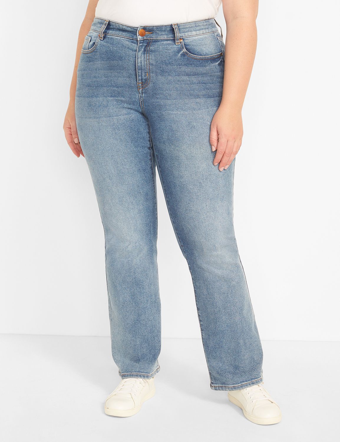 SIGNATURE MID RISE BOOT - JAN WASH 1 LBO SLUB 1124577:Medium Denim:12 Product Image 1