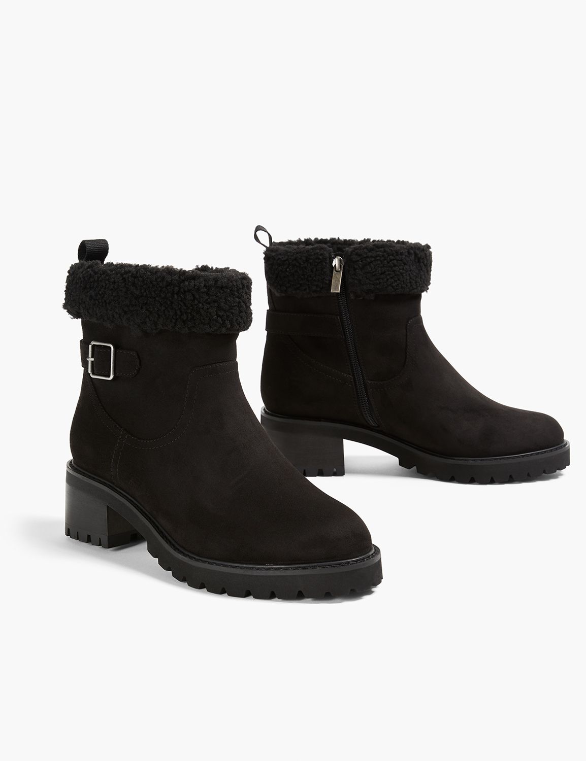 Dream Cloud FauxShearling Moto Bootie