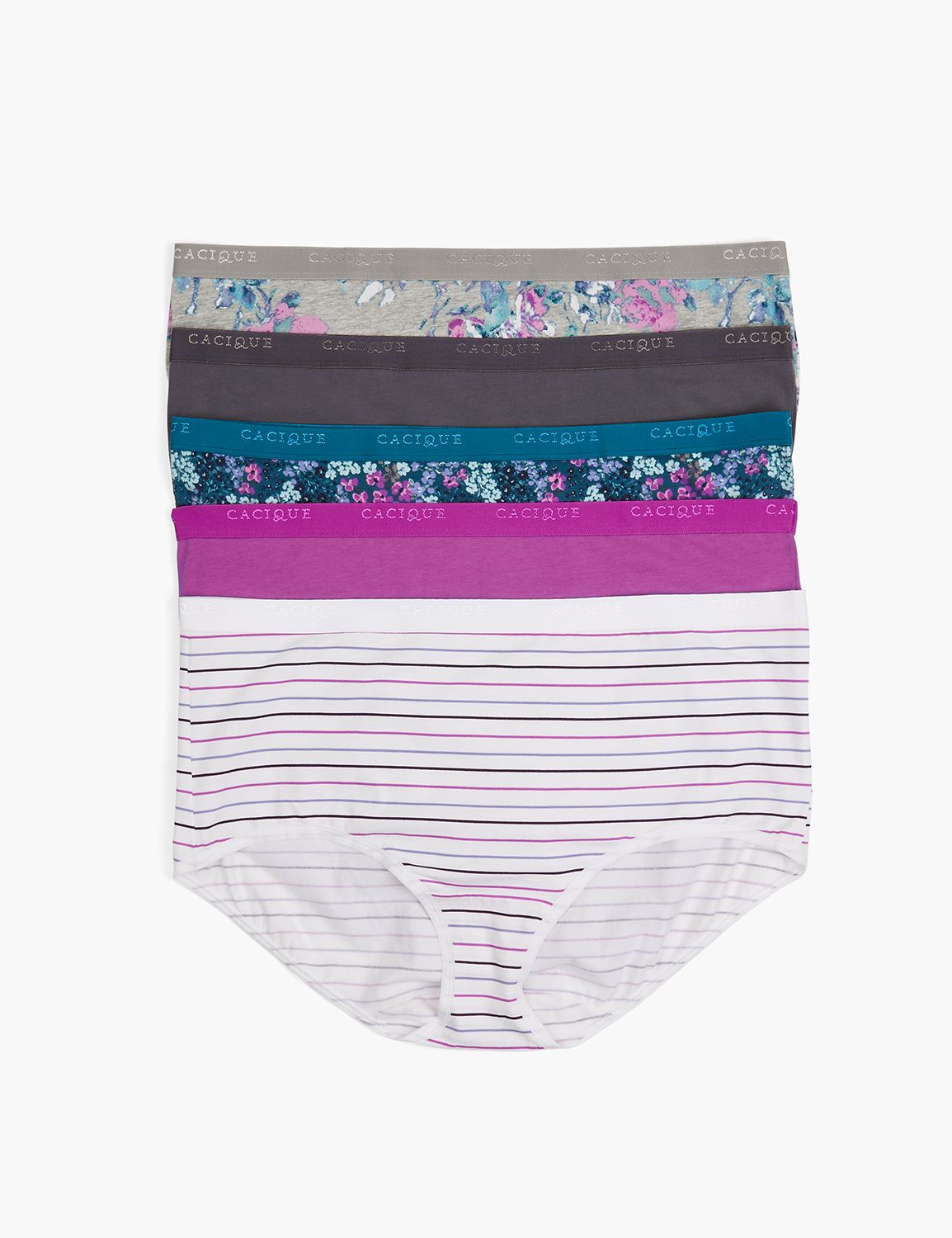 PANTY PACK Cotton Full Briefs Tailo | LaneBryant