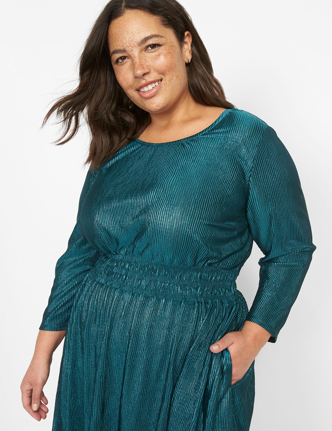 Lane bryant green store dress