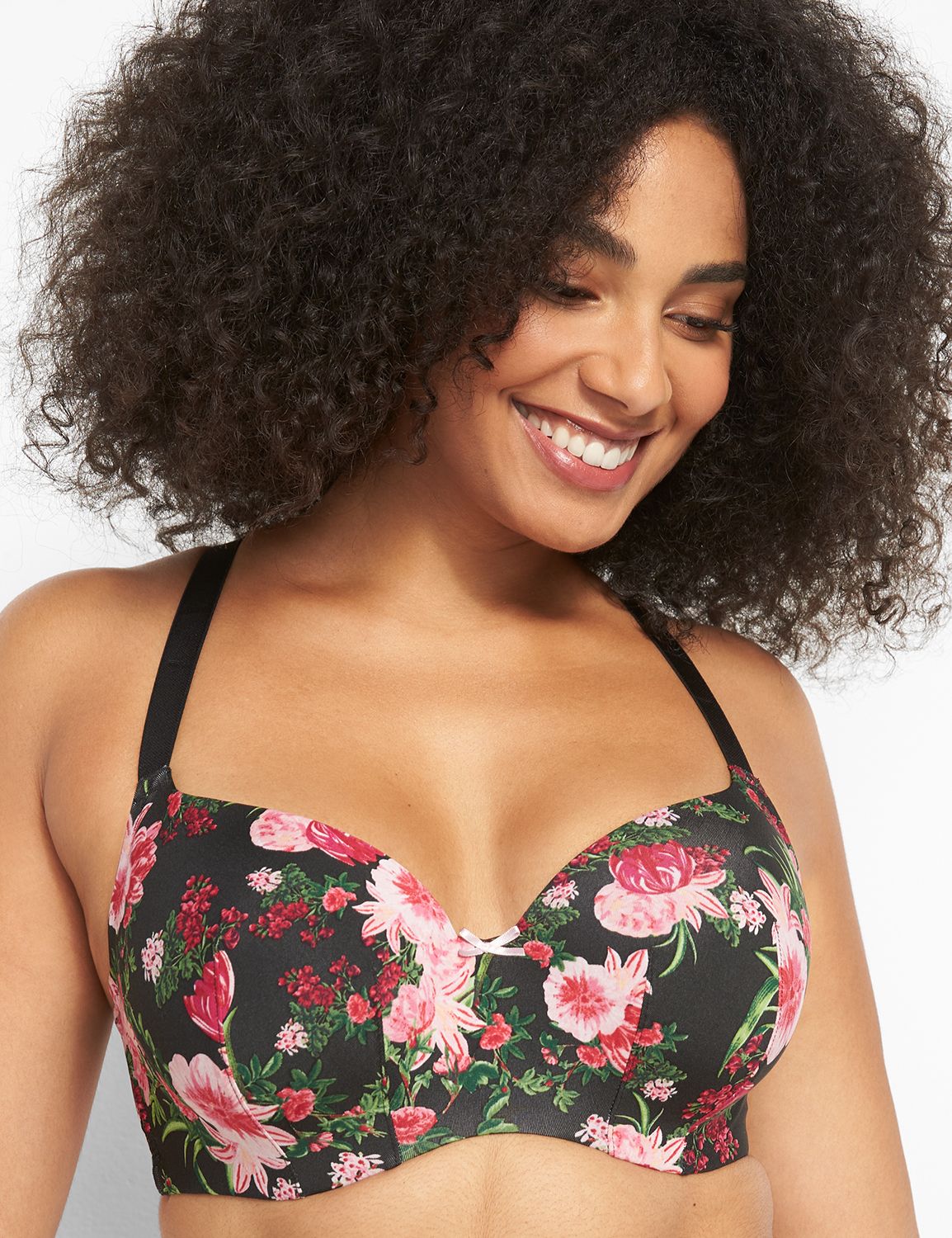 Smooth Lightly Lined Balconette Bra With Convertible Lace Back