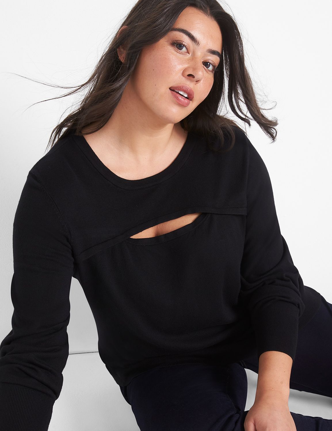 Cut out cheap front jumper