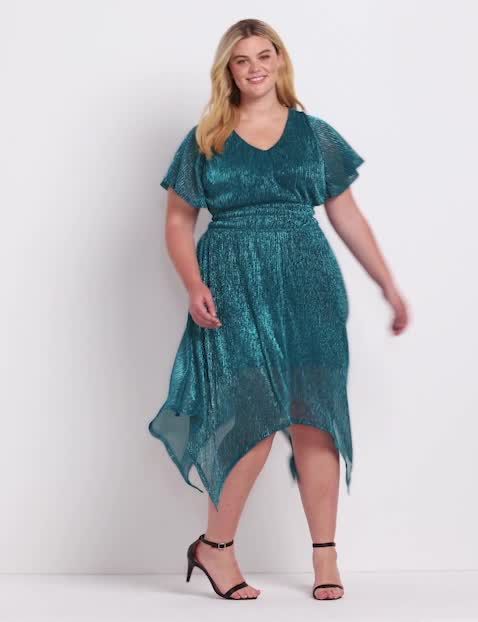 Sharkbite Hem Grecian Dress image number 0