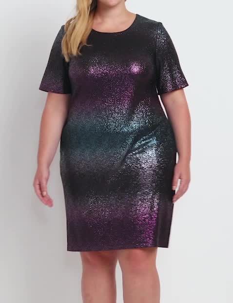 open lace back dress In too Deep Purple Blue main image 0
