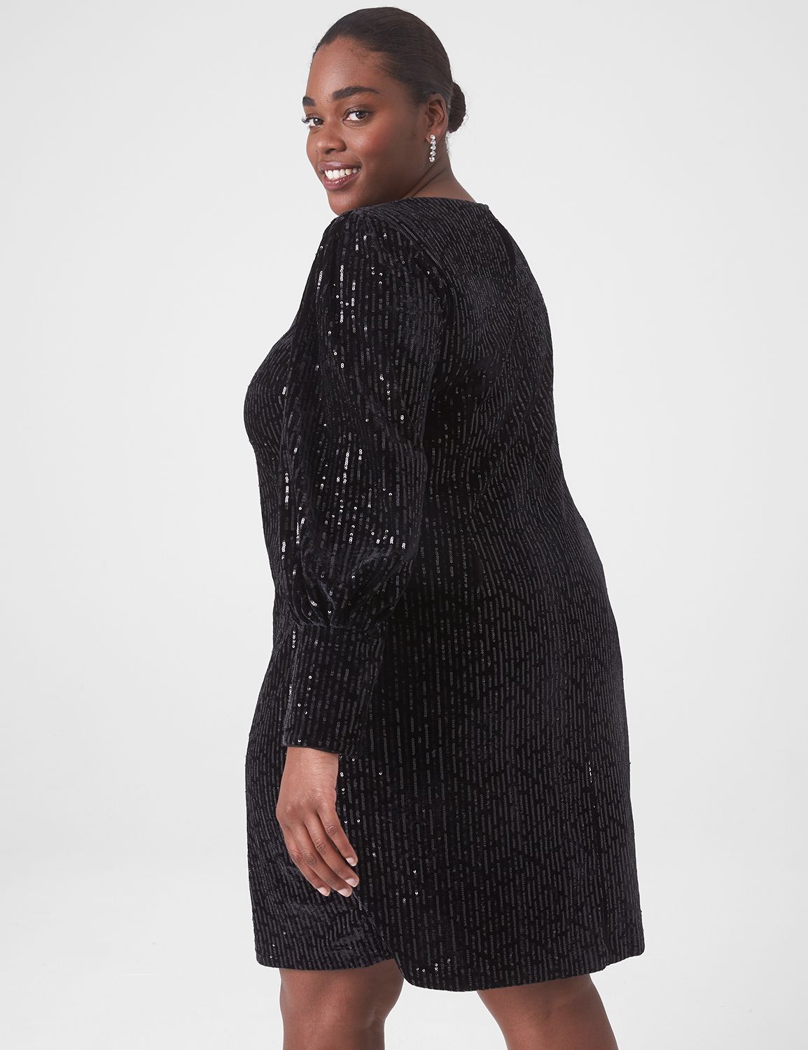 Lane bryant clearance black sequin skirt