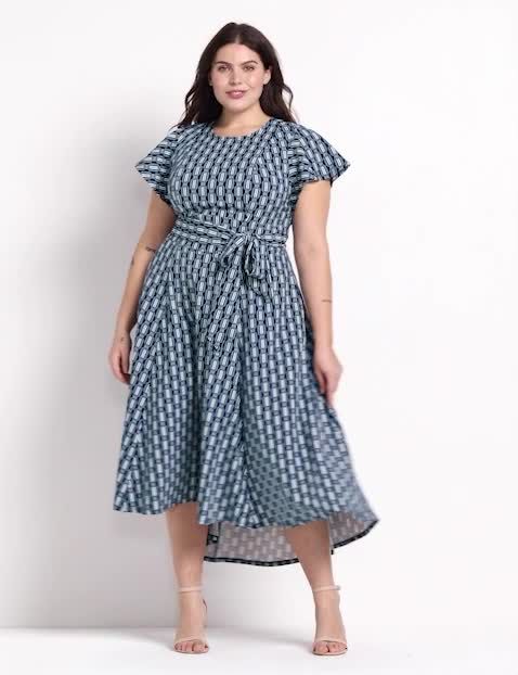 Lena High-Low Midi Dress | LaneBryant