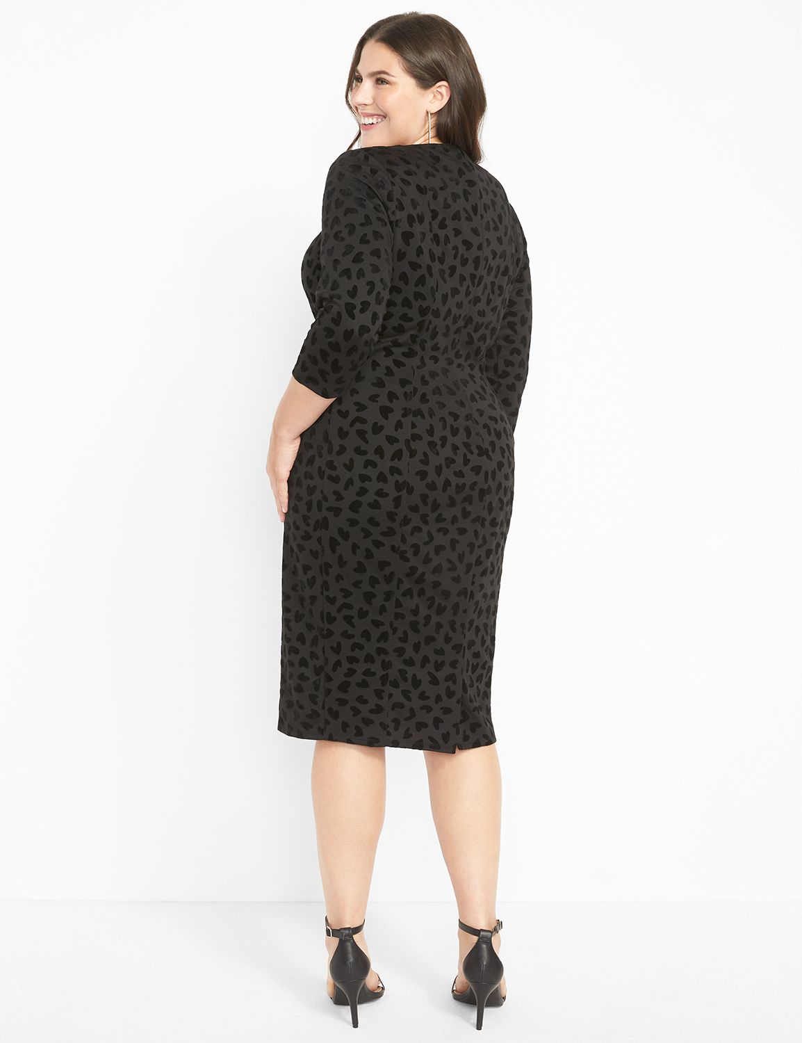 heart bodycon dress Body-Con Open Back Midi Dress  Cotton Candy LA