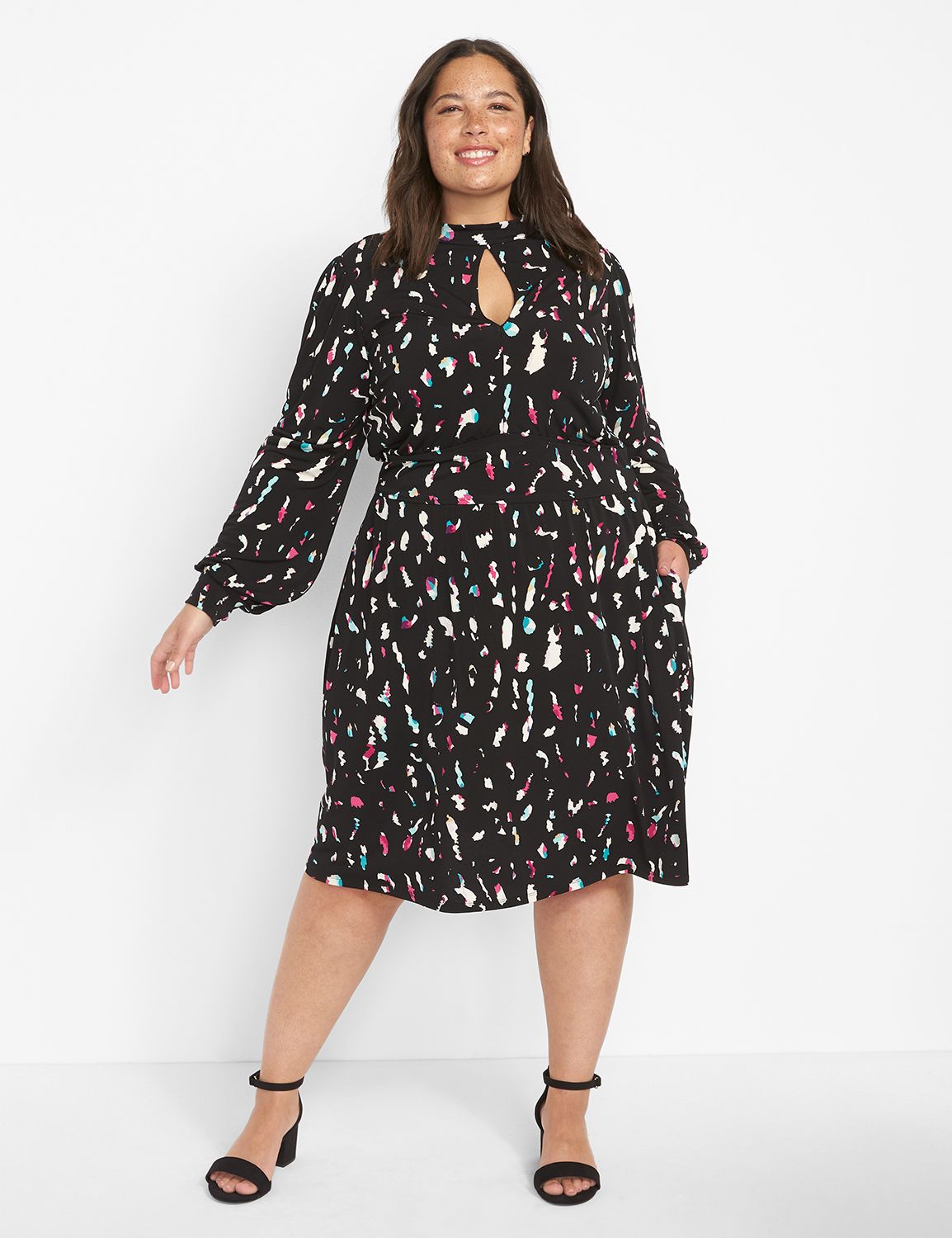 Lane bryant fit clearance and flare dress