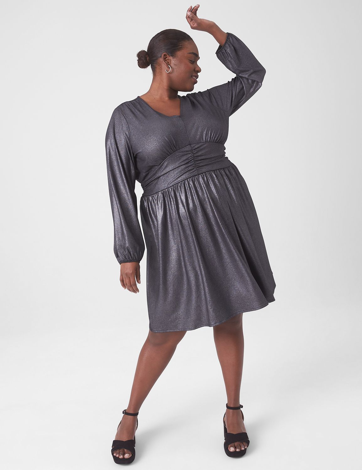 Lane bryant fit discount and flare dress