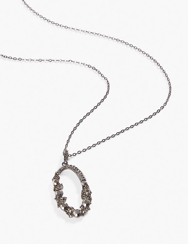 Encrusted Pendant Necklace