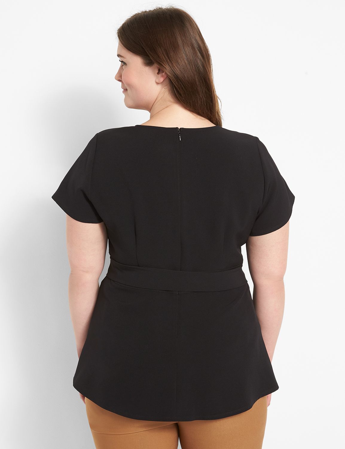 Short Sleeve Crew Neck Lena Top 111 Product Image 2