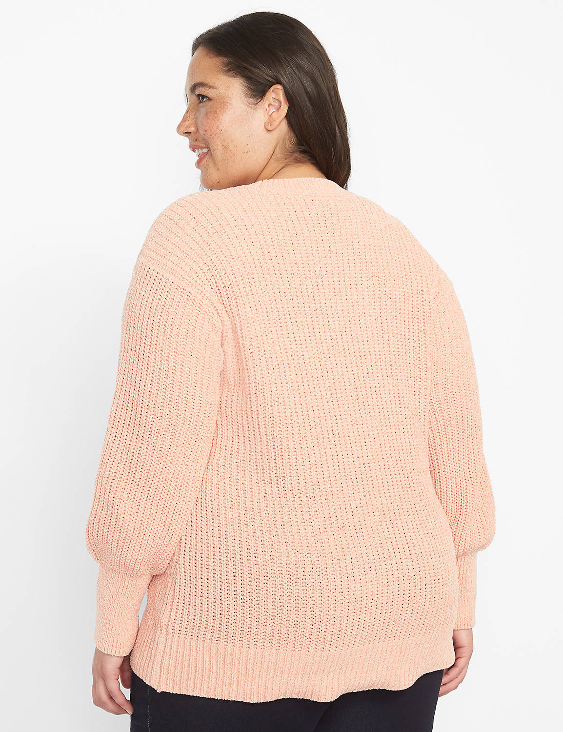 Long Sleeve Crew Neck Pullover 1124685:PANTONE Coral Pink:26/28 Product Image 2