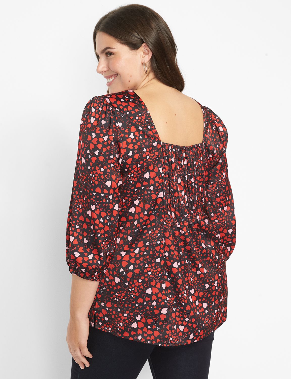 3/4-Sleeve Bodice Top