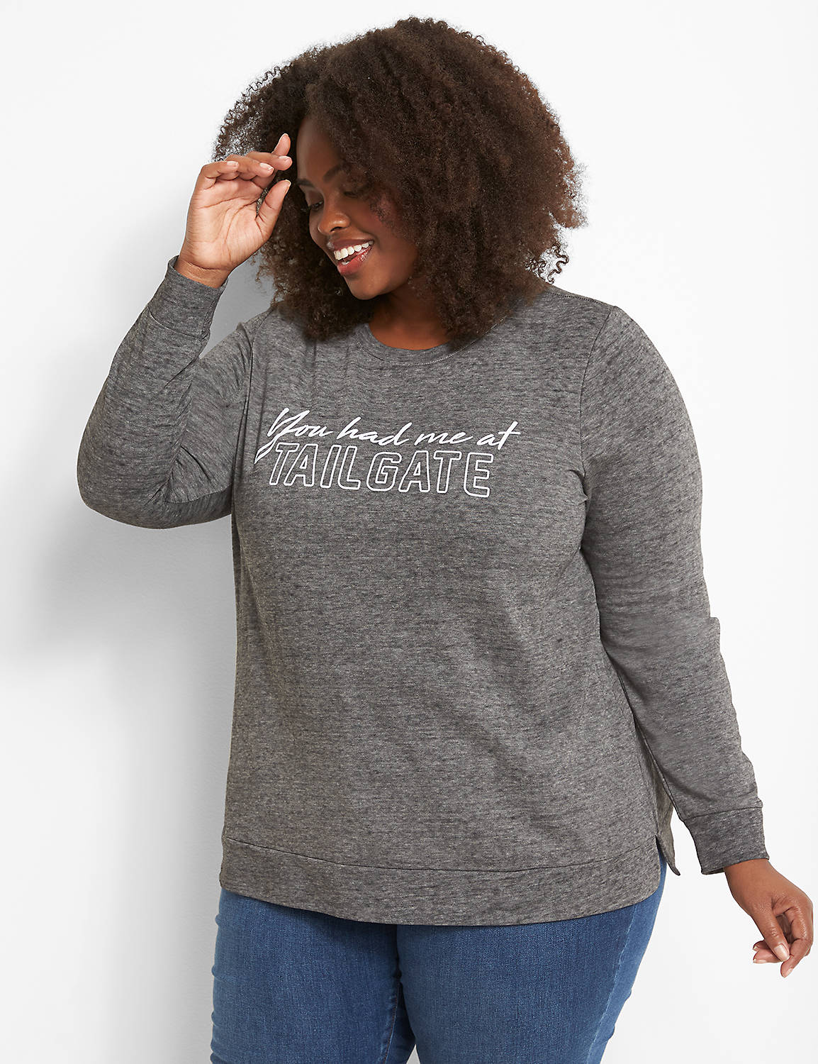 You Had Me At Tailgate Graphic Sweatshirt Product Image 1