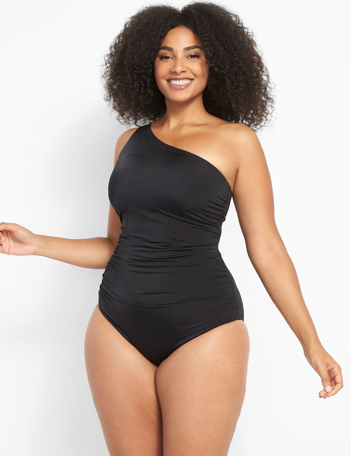 Asymmetrical No Wire One Piece LaneBryant