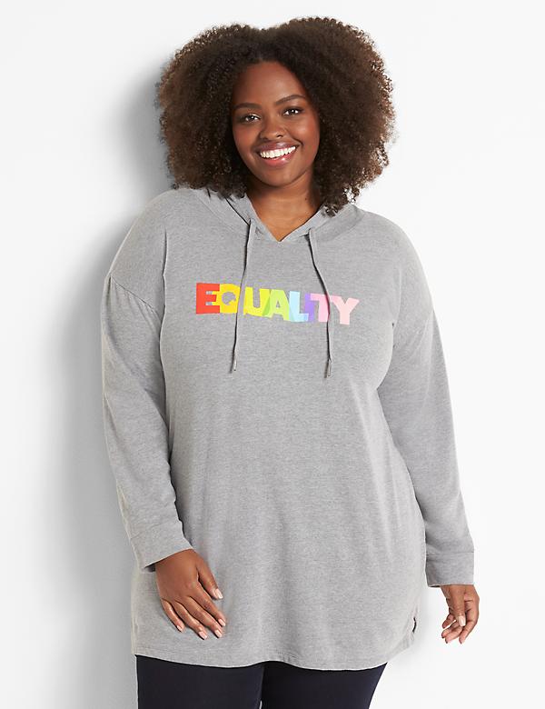 Equality Pride Graphic Hoodie Tunic