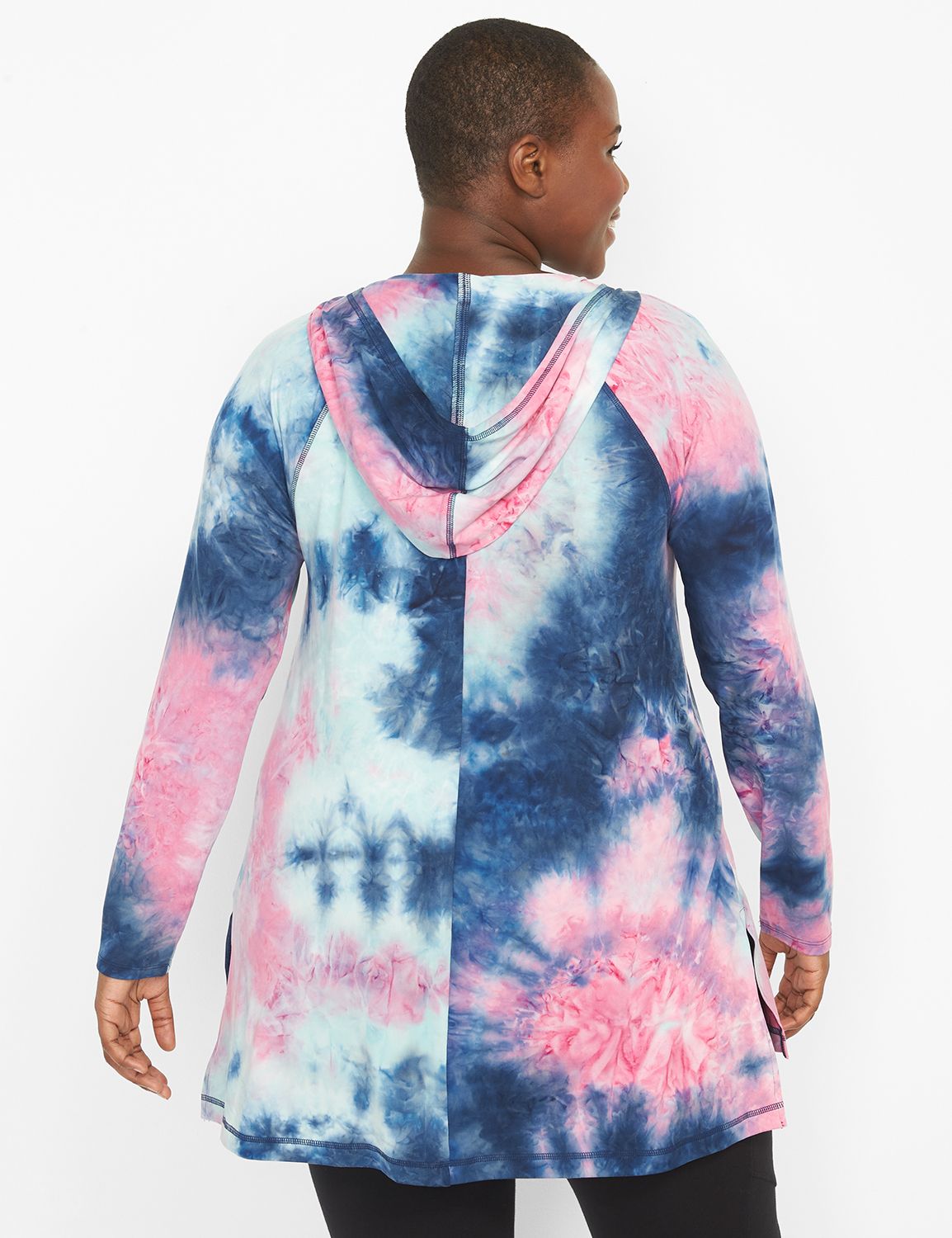 Long Sleeve Mid Vneck Livi Soft Hoodie S 1123748:PANTONE Dark Denim:14/16 Product Image 2