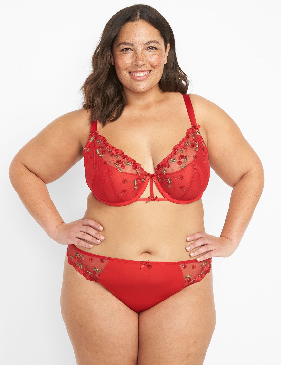 Cherry Embroidery Thong 1122583 Product Image 1