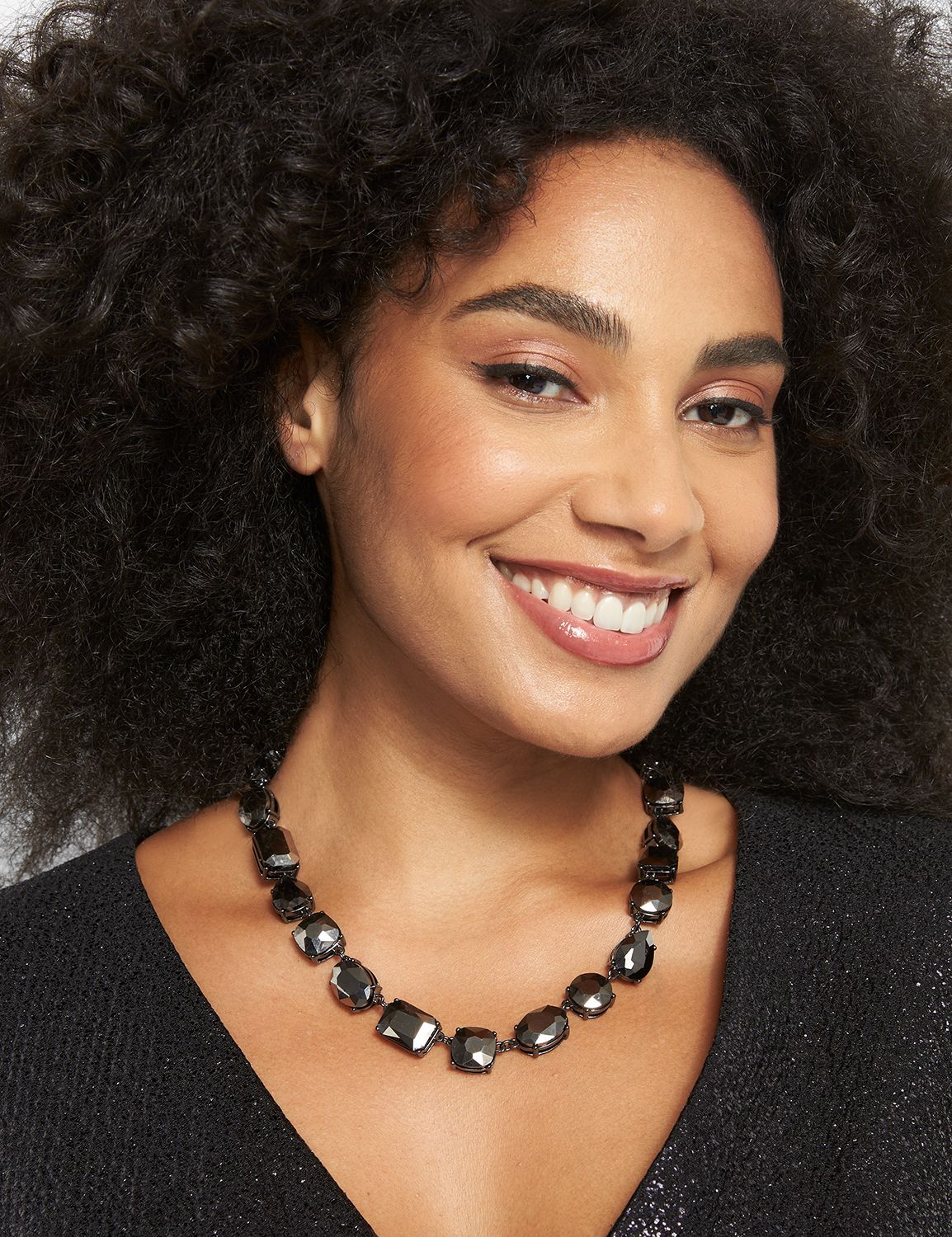 MixedGeo Stone Statement Collar Necklace