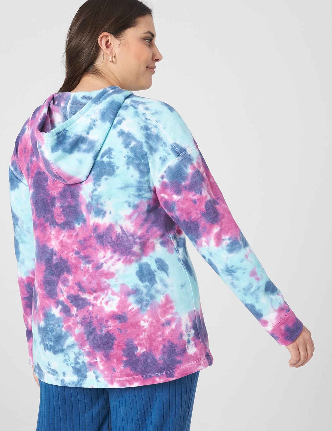 Long Sleeve French Terry Dye Effect Product Image 2