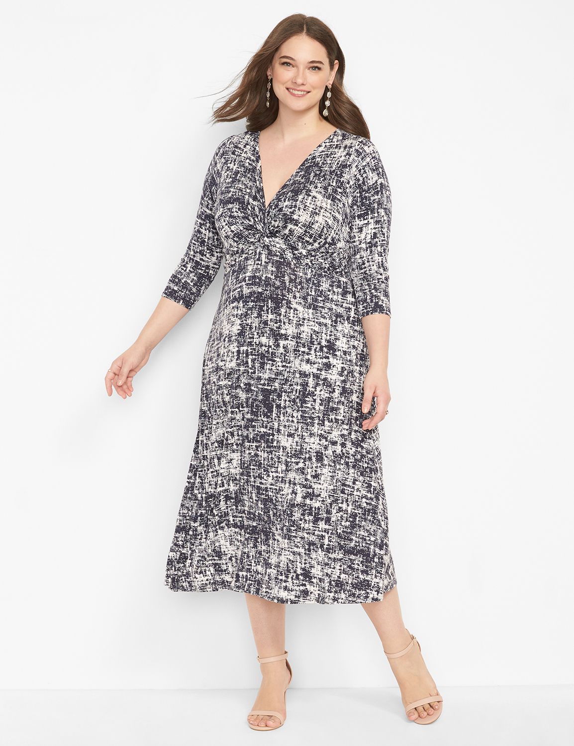 Lane bryant fit on sale and flare dress