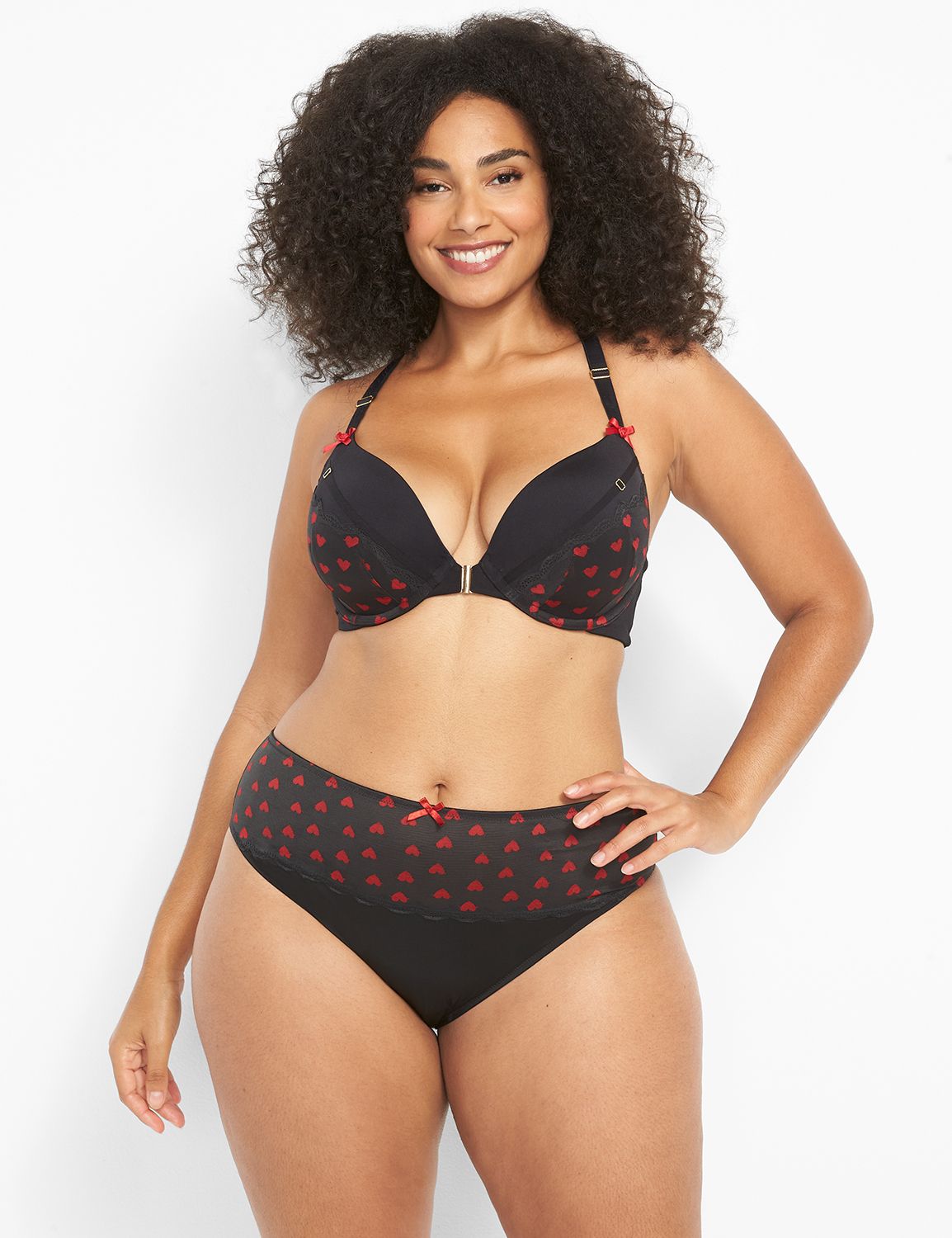 Cacique Lane Bryant Smooth Boost Plunge Plus Size Bra Polka Dot Size 40DD  Multi - $25 - From TheCozy