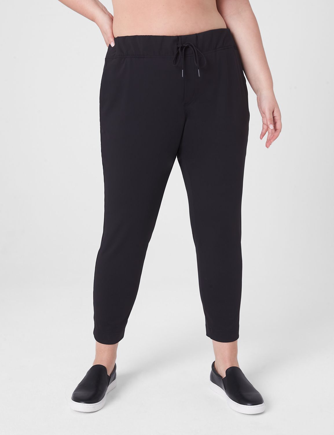 LIVI Mid Rise Knit Ankle Length Tro Product Image 3