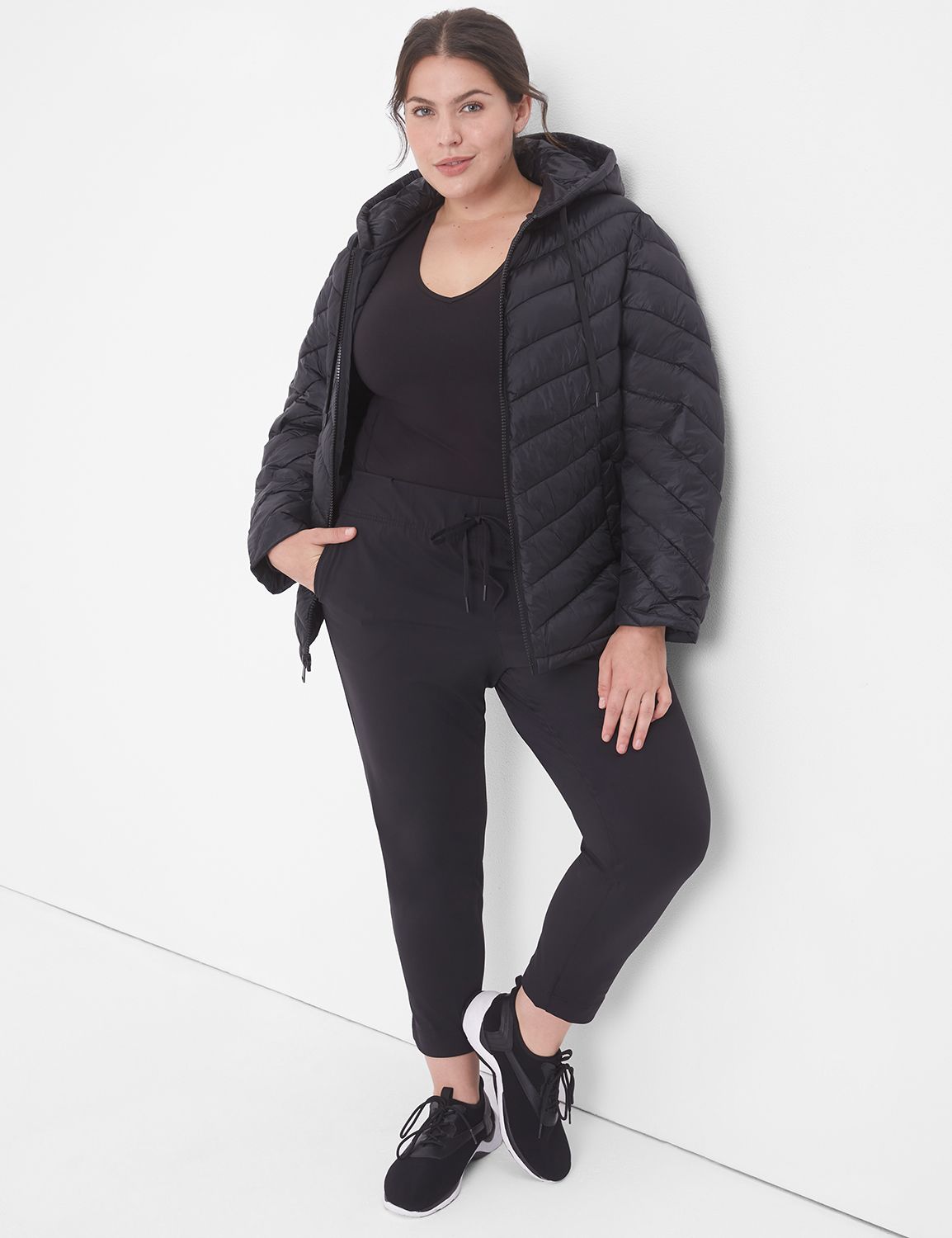 LIVI Mid Rise Knit Ankle Length Tro Product Image 5