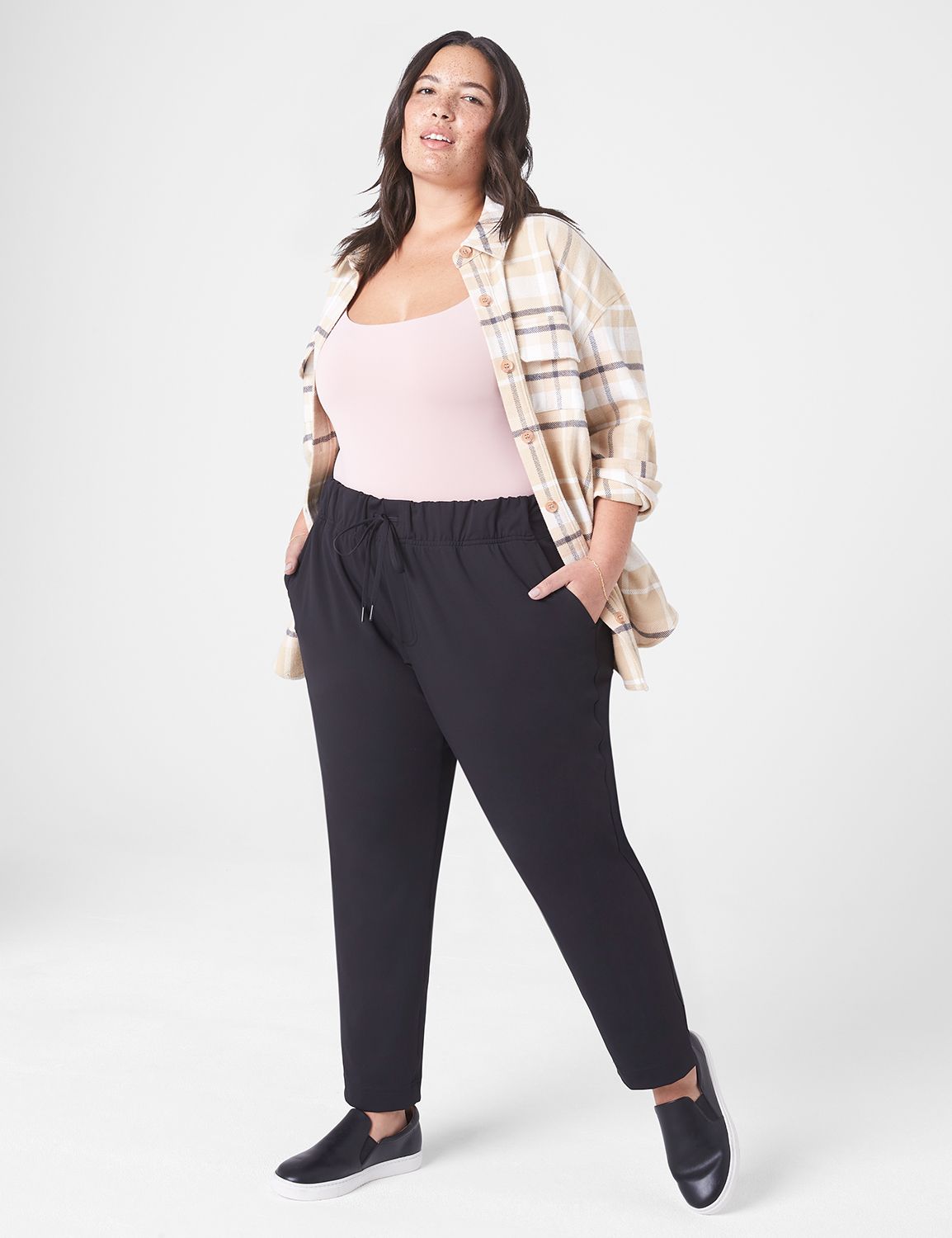 LIVI Mid Rise Knit Ankle Length Tro Product Image 6