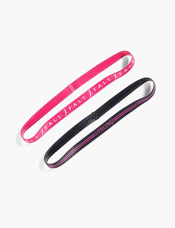 Fearless/Strong Skinny Headband 2-Pack