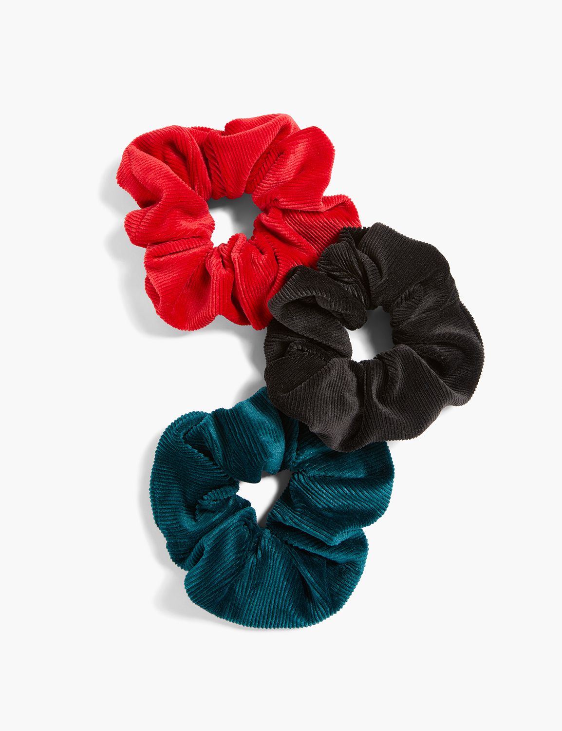 TEXTURED COZY 3 PK SCRUNCHIES Product Image 1