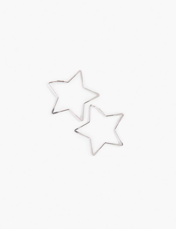 Star Hoop Earrings