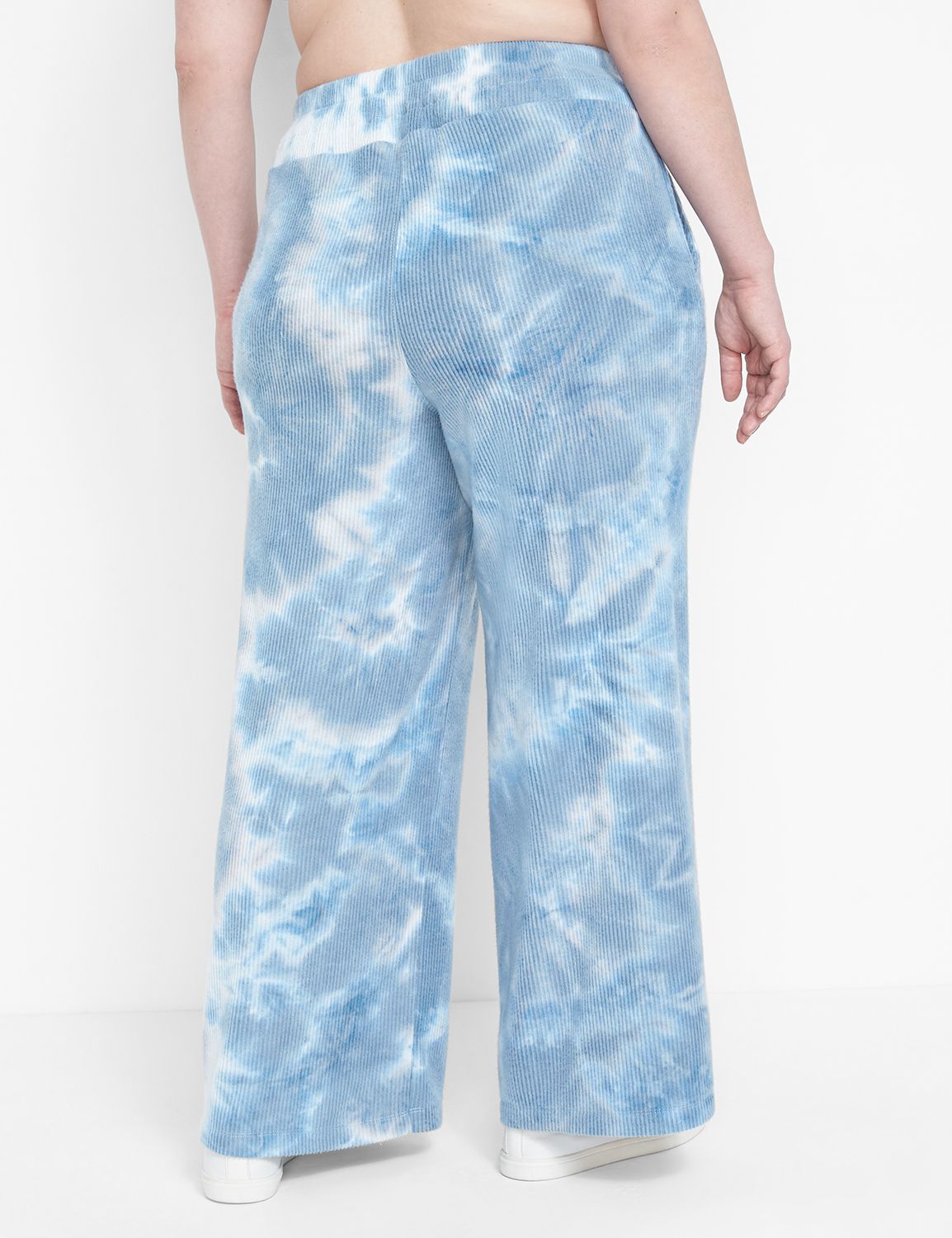 LIVI Mid Rise Hacci Full Length Wide Leg S 1123859:PANTONE Wan Blue:34/36 Product Image 2