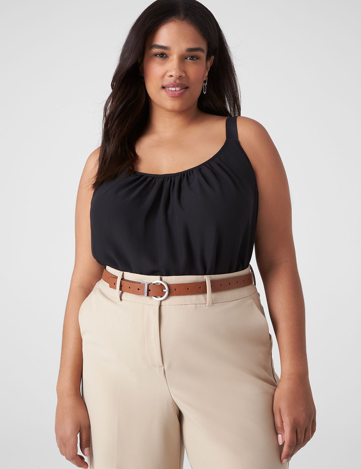 4977 Women\'s Jane Reversible Pant Belt, Black/cognac Women\ main image 4