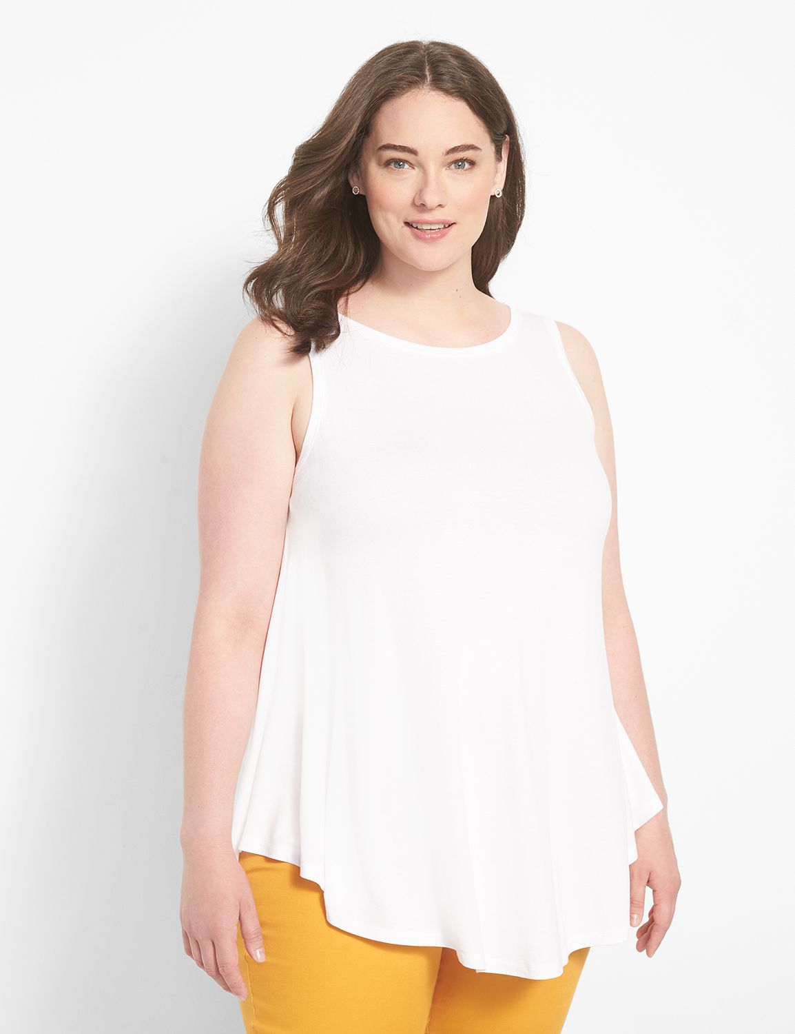 High-Neck Extreme Swing Tunic Tank