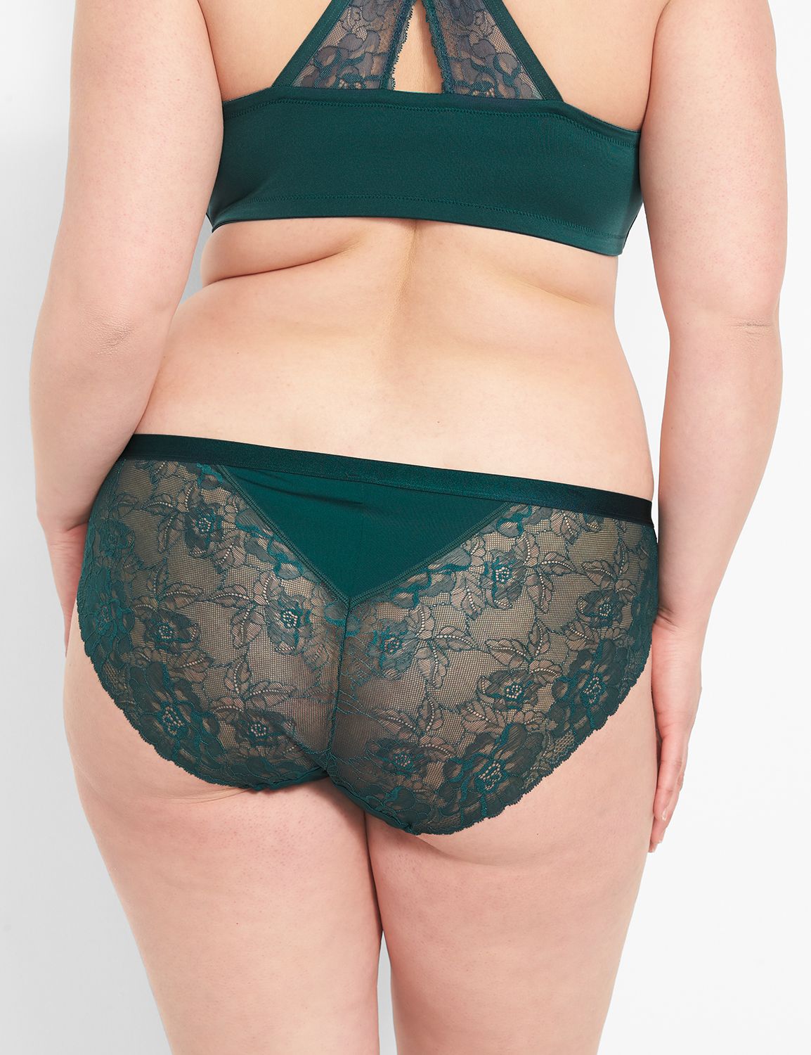 Cacique + Spot Lace-Back Hipster Panty