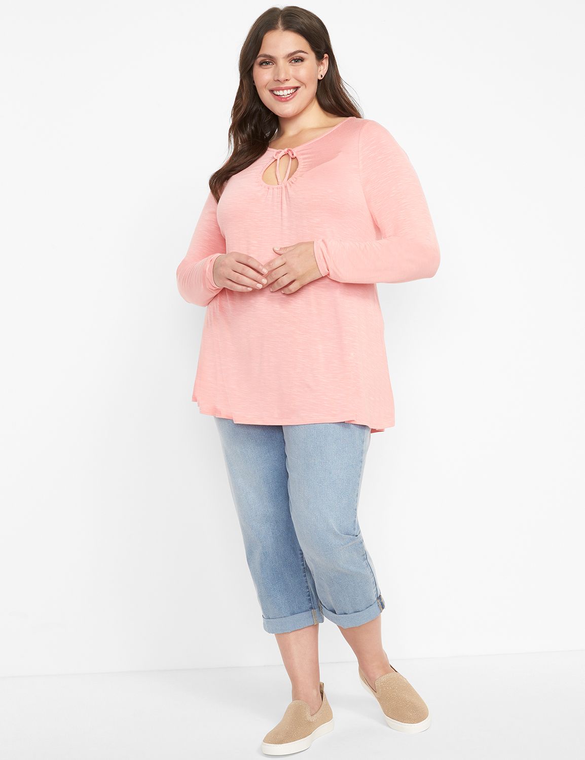 Signature Fit Boyfriend Capri Jean Medium Wash