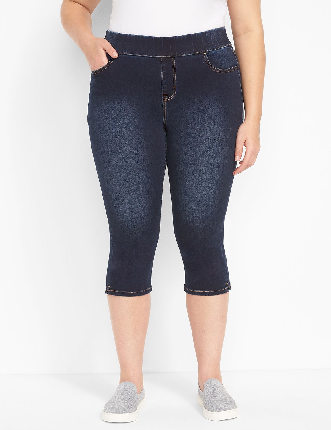 Pull on jegging outlet capris