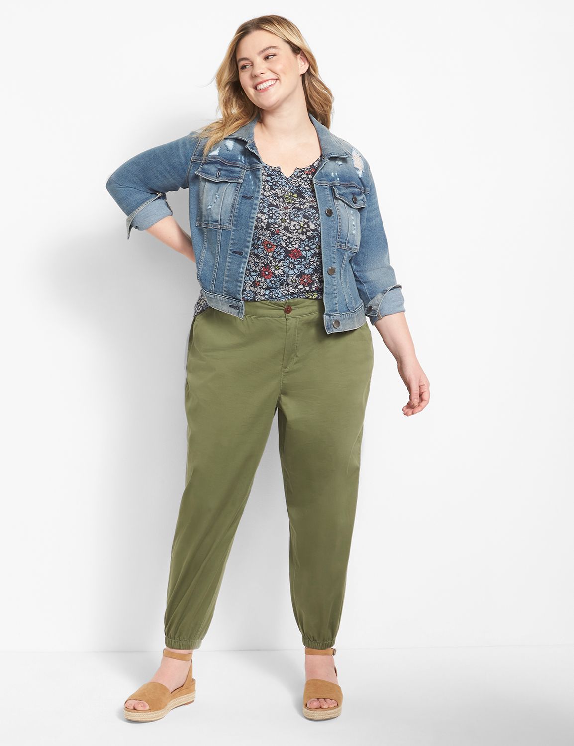 Lane bryant denim jacket sale