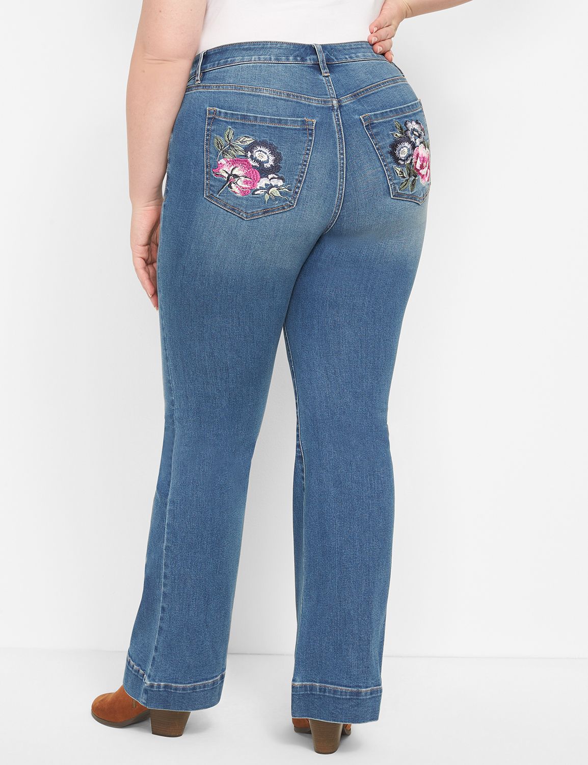 Lane bryant bell bottom on sale jeans