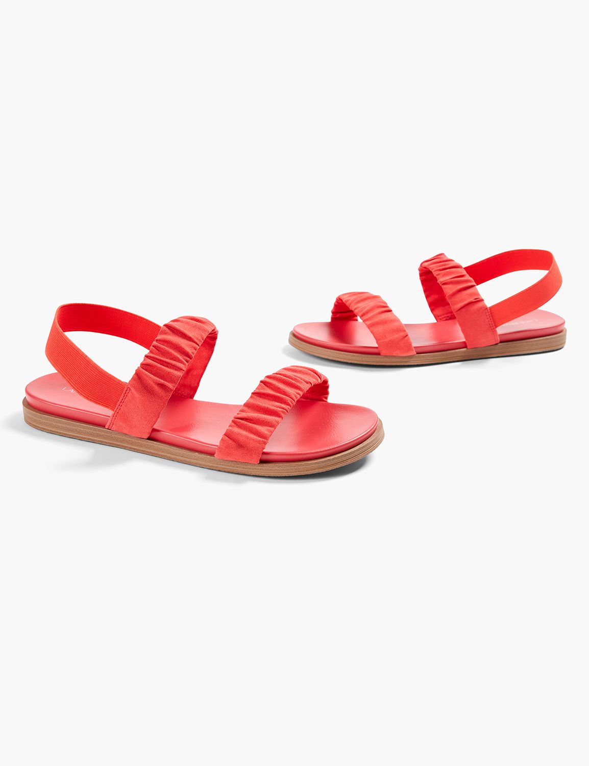 DREAM CLOUD RUCHED SLIP-ON SANDAL | LaneBryant