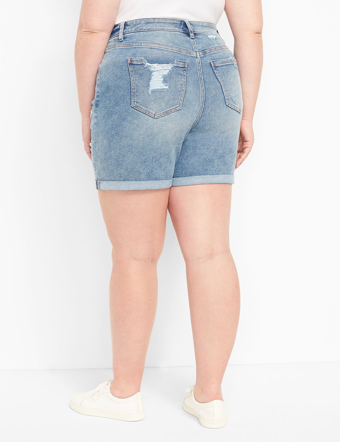 SIGNATURE FIT DENIM BOYFRIEND MIDI Product Image 2