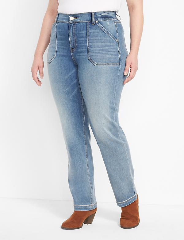 Curvy Fit High-Rise Straight Jean - Light Wash